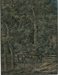 Waldige Landschaft Mit Hirten Und Vieh by Anthony Andriessen