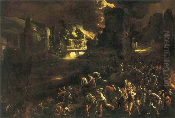 La Citta Di Troia In Fiamme - view 1