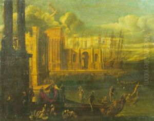Caprice Architectural (l'embarquement De La Reine De Saba?)