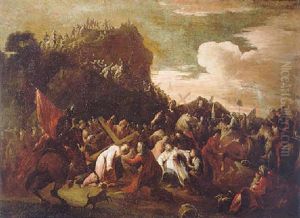 Christ On The Road To Calvary by Scipione Compagno