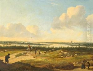 Landschaft Mit Flussmundung