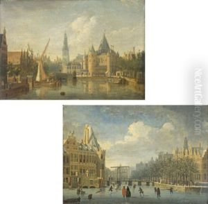 Le Gelderse Kade Et Le Waag A Amsterdam (+ Le Kloveniersdoelen A Amsterdam; 2 Works)