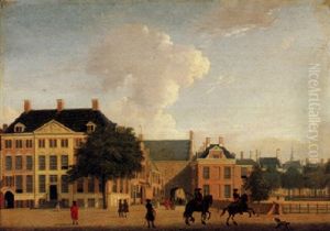 The Hague, A View Of The Vijverberg Towards The Gevangenpoort