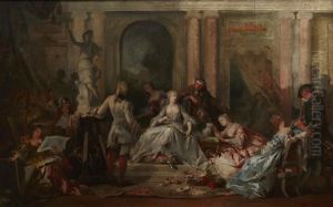 The Sculptor's Studio by Francois Claudius Compte-Calix
