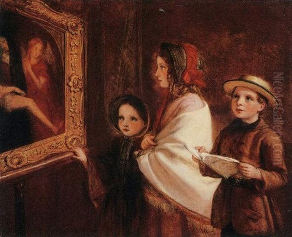 A Study In The National Gallery, 1855 - view 1