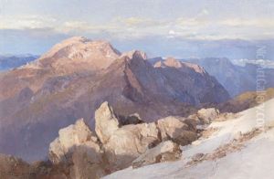 Hoher Goll Vom Watzmann-hocheck by Edward Theodore Compton