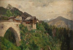 Grins Bei Landeck Mit Der Parseierspitze by Edward Theodore Compton