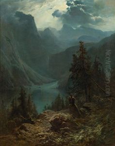 The Obersee In The Moonlight The Obersee In The Moonlight