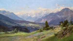 Oberes Inntal Von Nahe Igls by Edward Theodore Compton