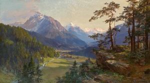 Stubaital Von Nahe Igls by Edward Theodore Compton