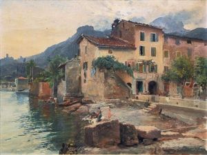 Washwomen At Lake Garda