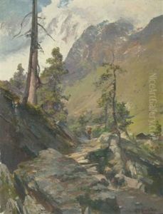 Ein Weg Im Hochgebirge by Edward Theodore Compton