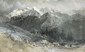 Alpen Landscape by Edward Theodore Compton