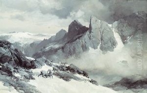 Norwegische Gebirgslandschaft by Edward Theodore Compton