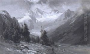 Wild-gerlosthal Und Reichenspitze by Edward Theodore Compton