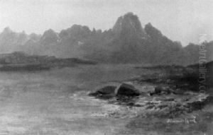 Fjordlandschaft (bednasfjord) Bei Sonnenaufgangsstimmung