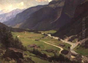 Blick Ins Tal by Edward Theodore Compton