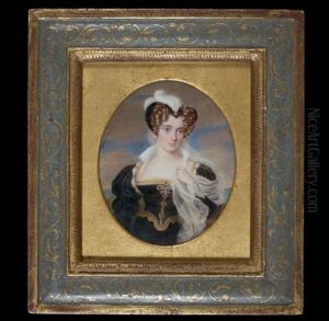 Portrait De Jeune Femme A L'aigrette Blanche Et Aux Rubix Retenant Un Voile, Derriere Elle L'ocean Portrait De Jeune Femme A L'aigrette Blanche Et Aux Rubix Retenant Un Voile, Derriere Elle L'ocean