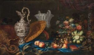 Nature Morte Aux Fruits Et Aiguiere En Argent Nature Morte Aux Fruits Et Aiguiere En Argent