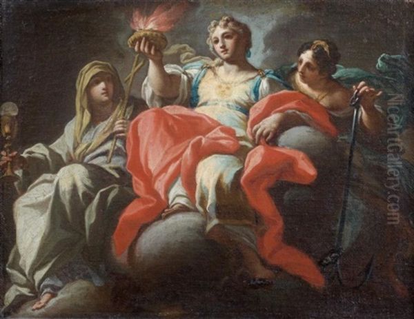 Allegories De La Foi, L'espoir Et La Charite - view 1