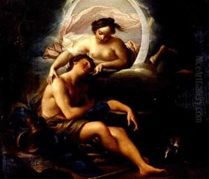 Selene And Endymion by Sebastiano Conca
