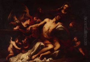 Beweinung Christi by Sebastiano Conca