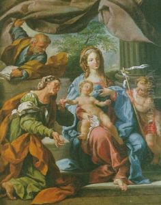 La Sainte Famille Avec Saint Jean-baptiste Et Sainte Elizabeth by Sebastiano Conca
