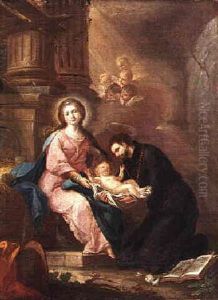 The Vision Of St. Ignatius Of Loyola by Sebastiano Conca