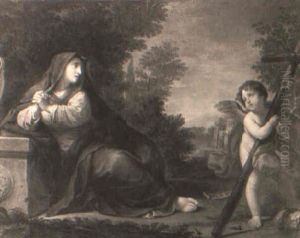 La Vergine Ed Un Angelo Con I Simboli Della Passione La Vergine Ed Un Angelo Con I Simboli Della Passione