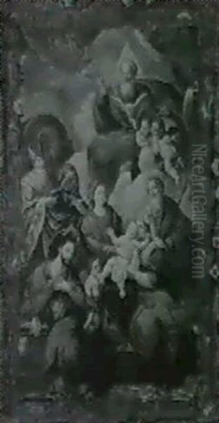 The Holy Trinity With Assembled Saints - view 1