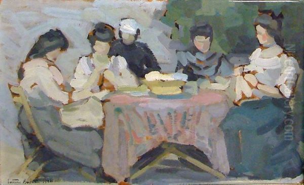Etude De Femmes Autour D'une Table - view 1