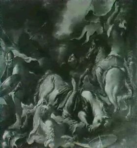 The Conversion Of Saint Paul by Sebastiano Conca