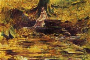 Figura Femminile Seduta Ai Piedi Di Un Albero Figura Femminile Seduta Ai Piedi Di Un Albero