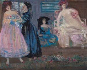 Ladies On The Terrace by Charles Conder