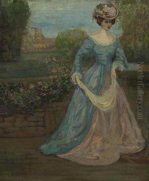 Lady Ottoline Morrell In A Park - view 1