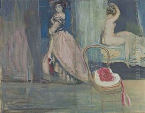 Interior With Two Figures