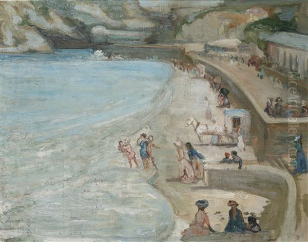 Beach At Newquay - view 1
