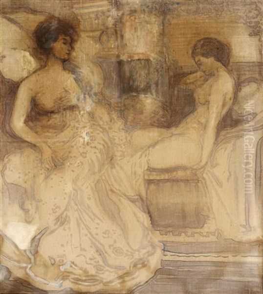 Interior With Two Fine Ladies - view 1