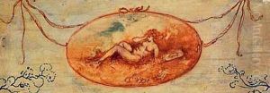Decorative Panel With Nude In A Landscape by Charles Conder