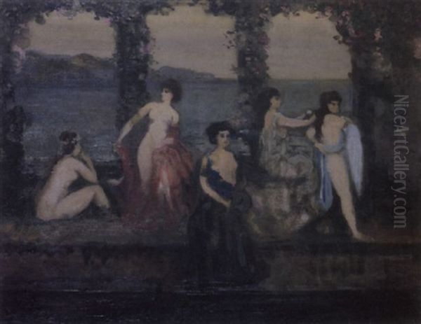 Interior With Women By Sea - view 1