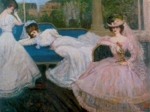 The Blue Sofa by Charles Conder