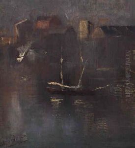 Native Schooner, Woolloomooloo Bay by Charles Conder