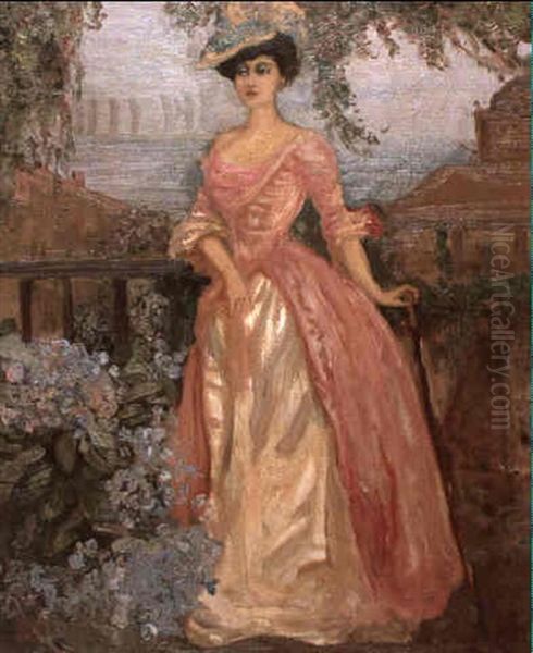 Blue Hydrangeas, Portrait Of Madame Stein - view 1