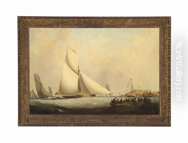 The Arrival Of A Schooner In A Harbor - view 1