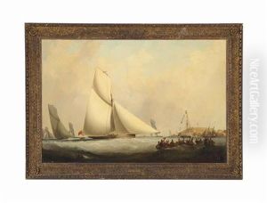 The Arrival Of A Schooner In A Harbor