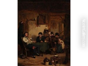 Unexpected News; Interior With Family Group