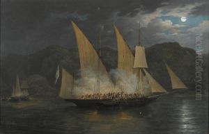 The Capture Of A Greek Pirate Vessel By Boats Of The British Navy, 31st January 1825