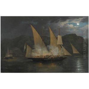 The Capture Of A Greek Pirate Vessel In The Archipeligo By Boats Of The British Navy, 31st January 1825