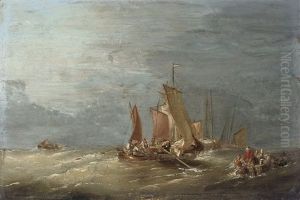 Fishermen Pulling In Their Lobster Pots