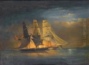 Capture Of The Spanish Slave Brig Almirante By H.m.s. Black Joke In The Bight Of Benin, Africa